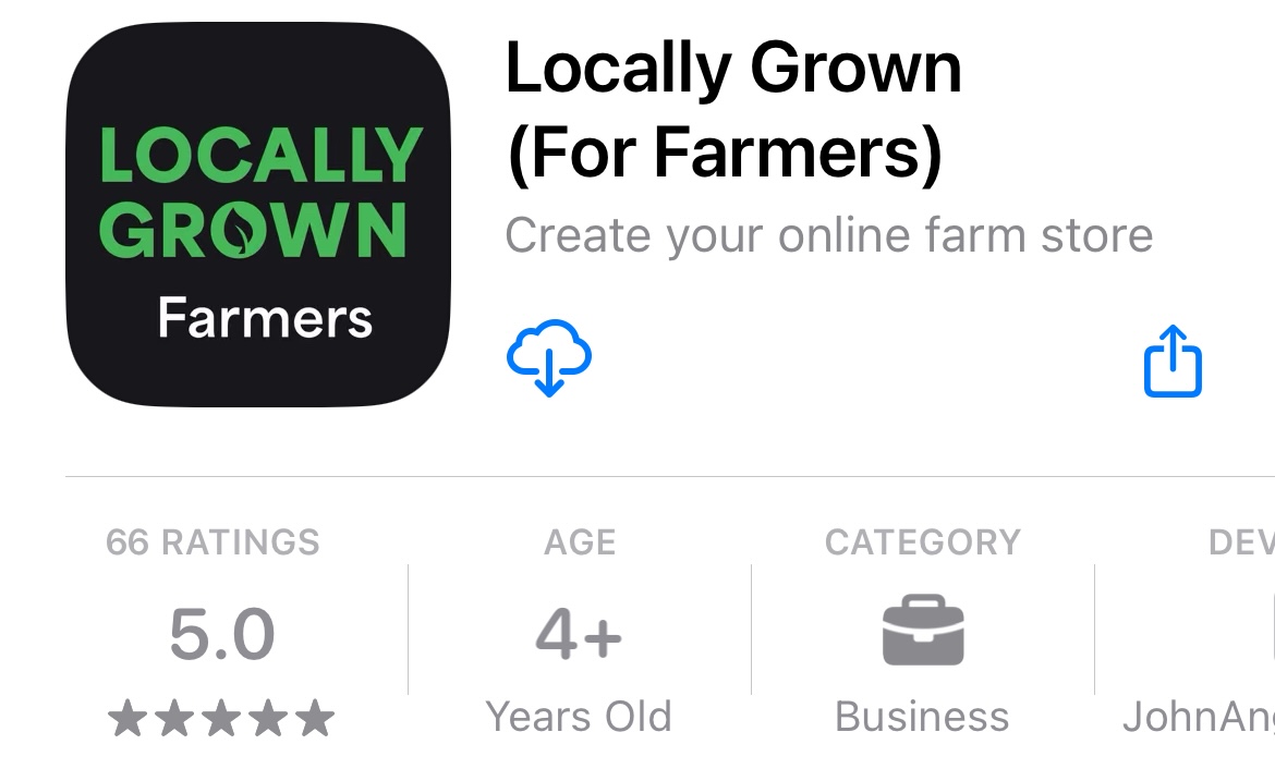 Locally Grown for farmers app in the app store
